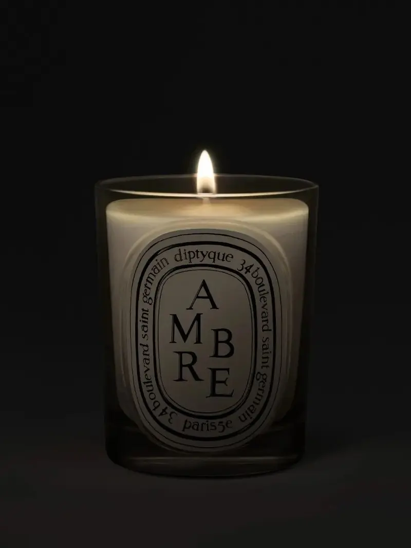 Diptyque Scented Candle 190g in Ambre, photo 2 of 3